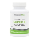 NaturesPlus PRO Super K Complex - 60 캡슐 - 건강한 칼슘 대사 촉진 - 비타민 K1 및 K2 포함 - 비 GMO, Vegan & 글루텐 무료 - 60 서빙