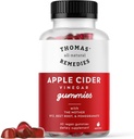 토마스의 모든 자연적인 구제 사과 Cider Vinegar는 어머니, ACV Gummies 1000mg, Beet 뿌리, Pomegranate, B9 & B12 비타민 Gummies, 젤라틴 자유로운, 글루텐 자유로운, Vegan & 비 GMO (60 조사)를 가진 Gummies