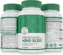 Mind Bliss Brain Supplement : 40-Ingredient Memory, Focus & Clarity Vitamins, Energy Boost & Nootropic Support with DMAE, 60 알약