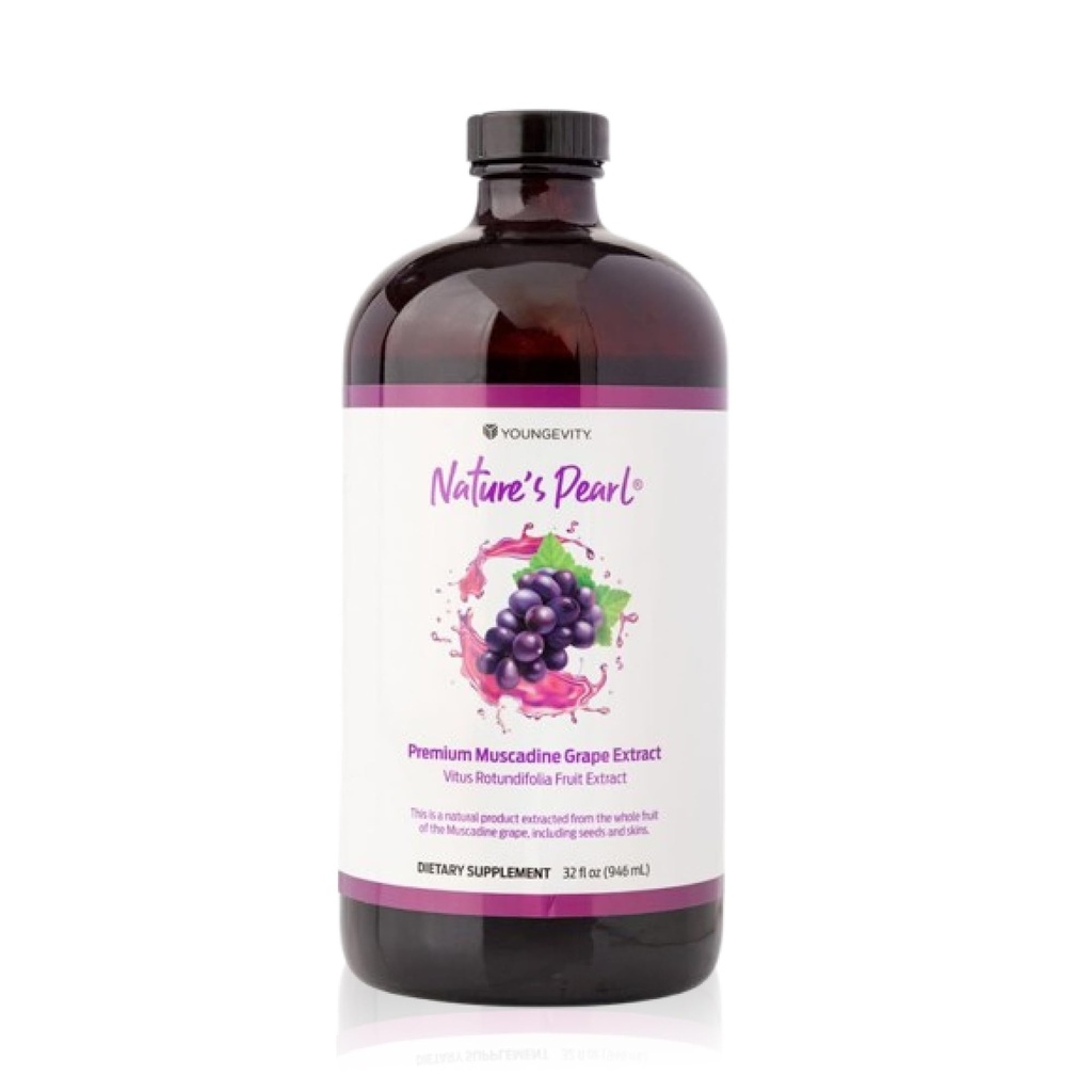 Youngevity Nature's Pearl Premium Muscadine 포도 추출물 초본 보충 글루텐 자유로운