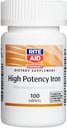 Rite Aid 높은 효능 철 정제 - 100 개