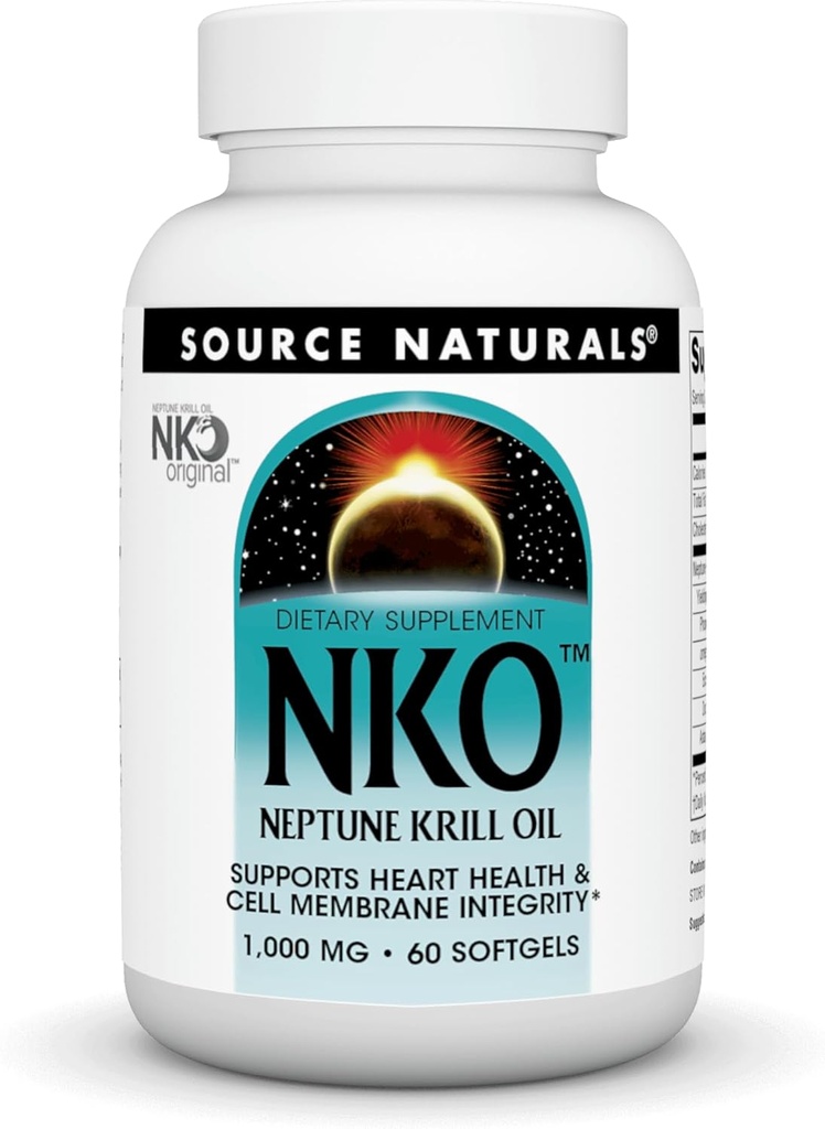 근원 Naturals NKO Neptune Krill 기름, 지원 심장 건강 및 세포 막 Integrity*, 1,000 mg - 60 SoftGels