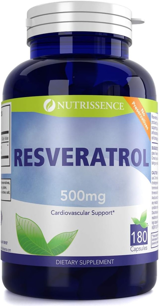 Resveratrol 500mg 180 캡슐 1000mg의 90 서빙 또는 1500mg의 60 서빙