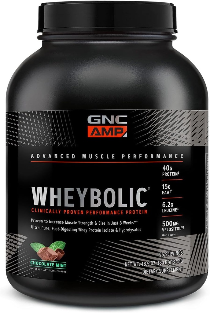 GNC AMP Wheybolic - 초콜릿 민트 (25 서빙)