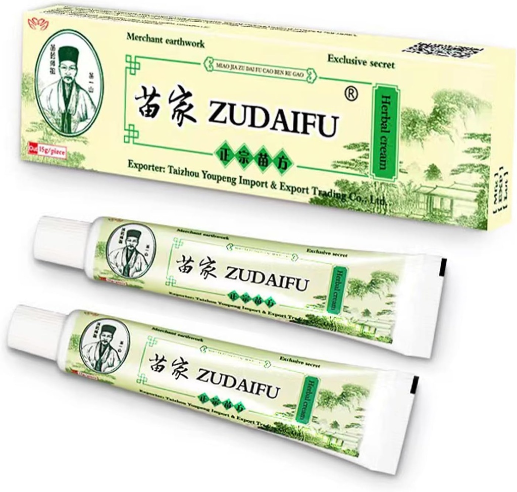 2 PC 자연적인 중국 초본 Eczema 크림, 가득 차있는 몸 가려움, 건조, 적색, 여드름, 여드름, 여드름, 물집, 녹이는, 플라스마 및 과민한 피부를 위한 Eczema 안전 연고