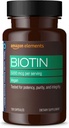 성분 Vegan Biotin 5000 mcg - 머리, 피부, 못, 130 캡슐 (4 달 공급) (포장은 변화할지도 모릅니다)
