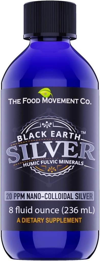 Humic Fulvic 산과 함께 식품 운동 검은 지구는 Immune 지원, Detox, Gut 건강을위한 Trace 무기물 - 8 fl oz 액체 드롭 보충