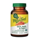 MegaFood 피부, 손톱 및 헤어 2 - 여성을위한 비타민 & 남성 - Biotin, 비타민 A, C, 아연, B6, E, Pantothenic 산 - Vegan - 9 식품 알레르기없이 만든 - 60 탭 (30 서빙)