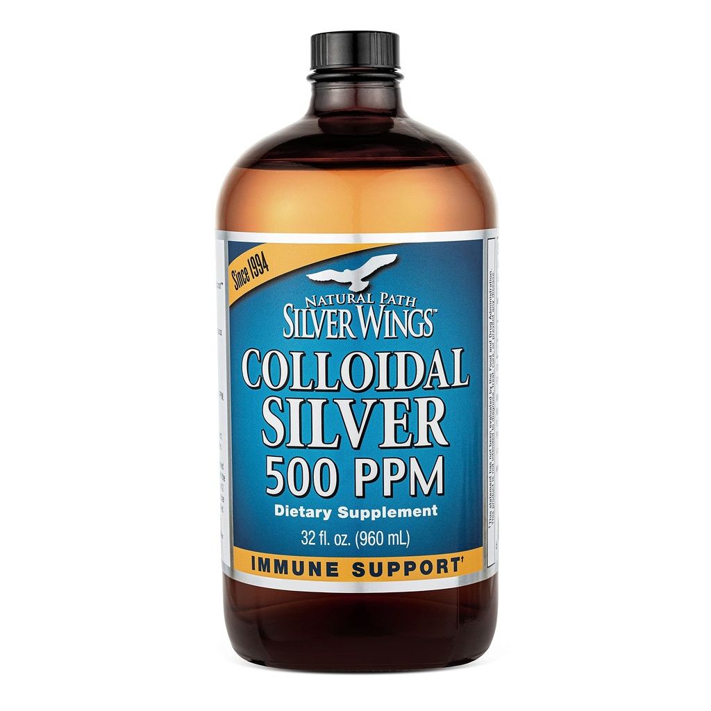 자연적인 경로는 날개 Colloidal는 500ppm (2,500mcg) 면역 지원 보충교재 32 fl. oz.