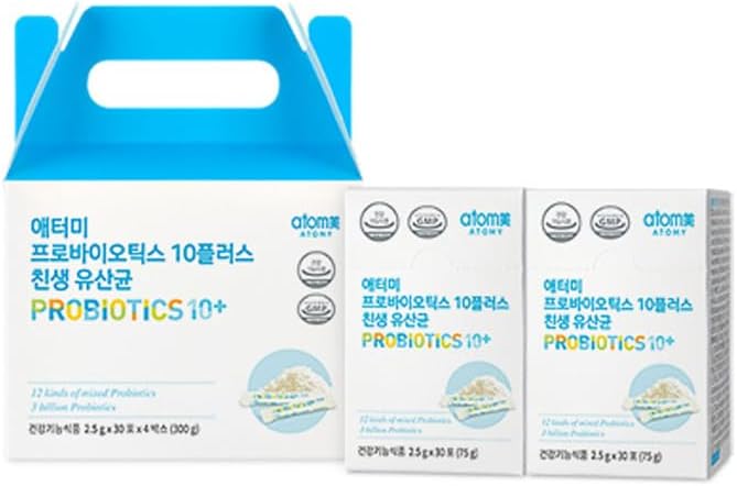 Korean Health Product Probiotics10+ for Women & Men to help keep Good Flora 300g(2.5gx120) - 하루 1팩 먹기