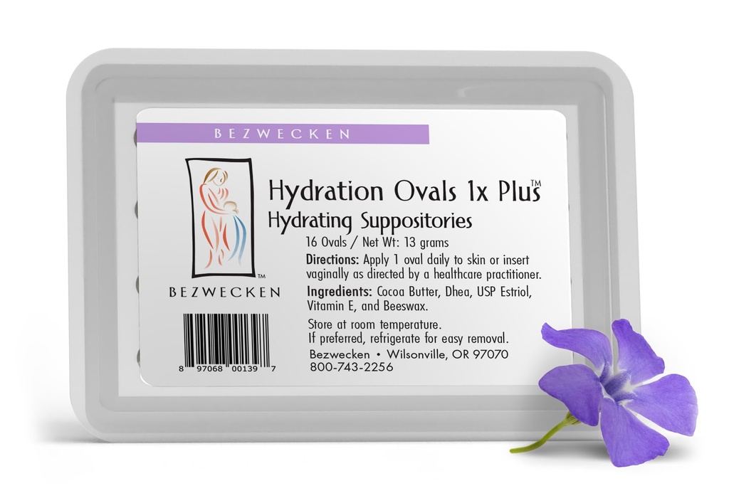 Bezwecken - Hydration 타원형 1x Plus DHEA - 16 타원형 좌약 - 동일한 신뢰할 수있는 공식 - 전문적으로 Menopausal Women의 질 건조에 공식화 - 안전하고, 자연 & Paraben 무료