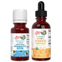 MaryRuth Organics Infant Precision Probiotics Colic & Vitamin D3 Drops | USDA Organic, Clean Label Project Verified® | 면역 지원 및 전반적인 웰빙 비타민 | Vegan, Non-GMO, 글루텐 무료