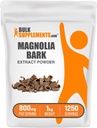 BulkSupplements.com Magnolia Bark 추출물 분말 - Magnolia Officinalis, Magnolia Bark Supplement, Magnolia 추출물 - 글루텐 무료, 봉사 당 800mg, 1kg (2.2 파운드) (팩 1)