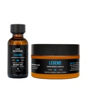 라이브 Bearded Beard Oil and Butter Grooming Kit - 미국에서 만든 - All-Natural Ingredients with Shea, Argan, Jojoba - 성장 지원 | Legend Scent - Sandalwood, Vanilla