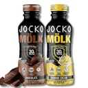 Jocko Fuel Mölk RTD Protein Shakes Bundle - 초콜릿 및 바나나 크림 (24 팩 총)