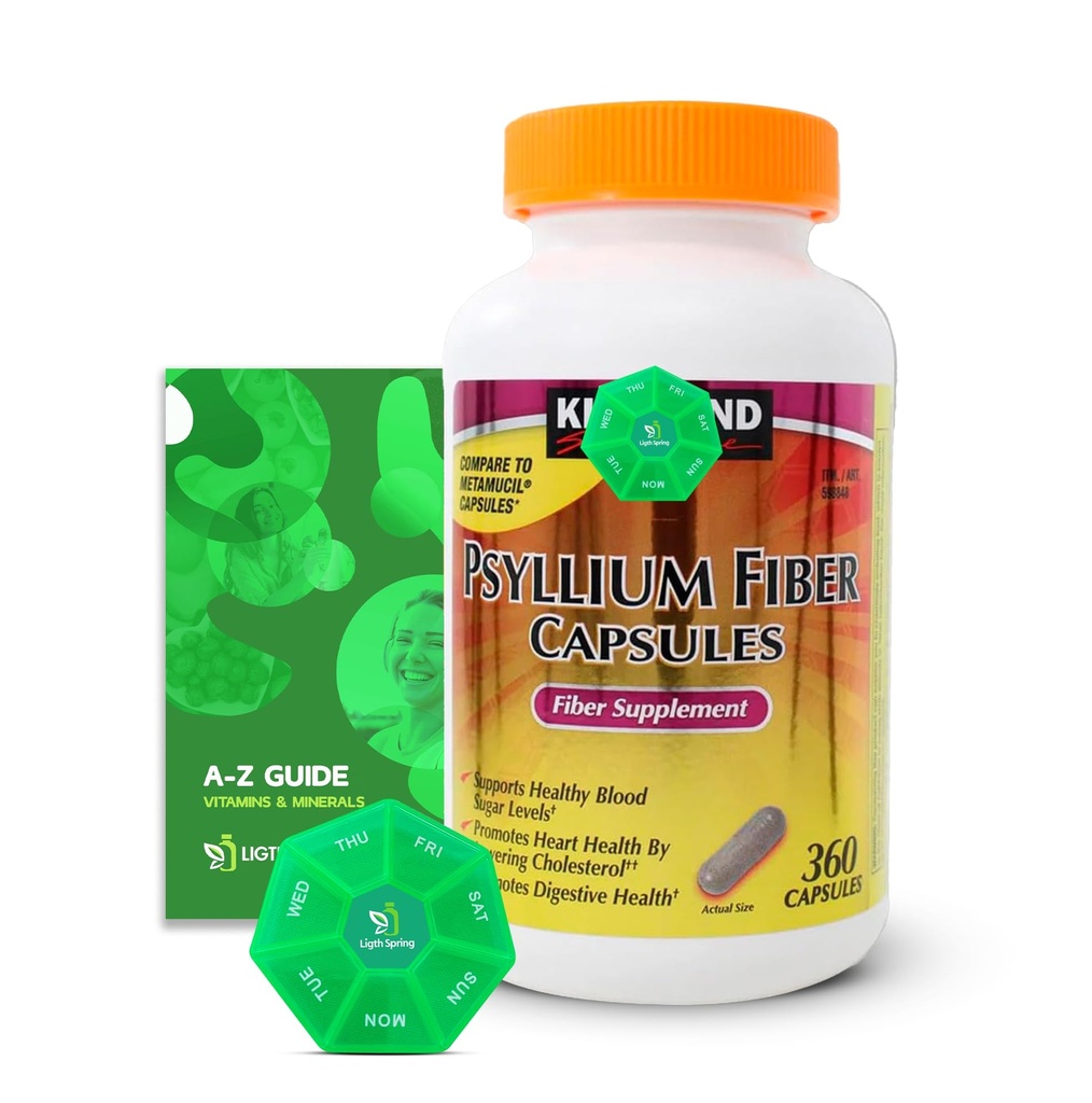 Psyllium 섬유 캡슐, 360의 조사, 독점적인 더 나은 Ligth&Spring 가이드를 가진 규정식 보충교재