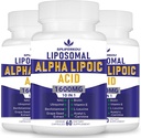 서빙 당 Liposomal 알파 Lipoic 산 1600mg, 산화를 억제하는 건강을 위한 ALA 보충교재, 에너지 및 대사 글루텐 자유로운 & 비 GMO 180 캡슐