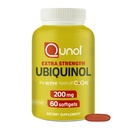 Qunol 200mg Ubiquinol, 심장과 관 건강을 위한 강력한 산화제, 에너지 생산, CoQ10의 자연적인 보충교재 활동 모양, 60 조사를 위한 근본