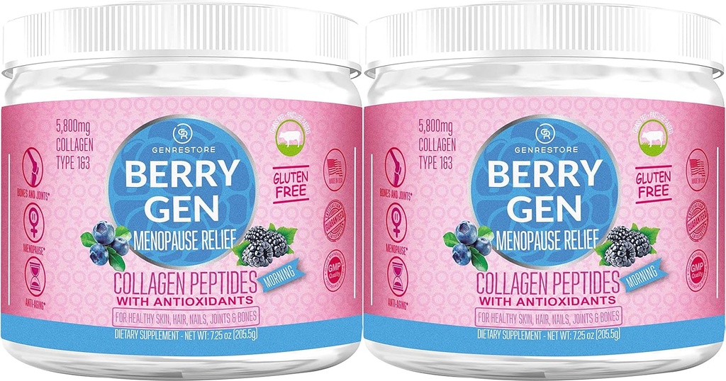 Antioxidants - 60 서빙 (2 팩) - Type 1 및 3 Collagen - Energy Support, and Relief from Discomfort - Made in USA