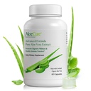 AloeCure 유기 알로에 Vera 캡슐, 160,000mg 안 알로에 잎은 서빙 당, 지원 Gut, 소화, & 면역성 건강, 도움은 균형을 잡은 Stomach 산성도, Aloin, 60의 캡슐을 유지합니다