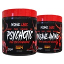 Insane Labz Hellboy 번들, Psychotic Hellboy Pre 운동 및 Insane Amino BCAA, 근육 질량, 힘, 초점 및 회복 시간, 과일 펀치