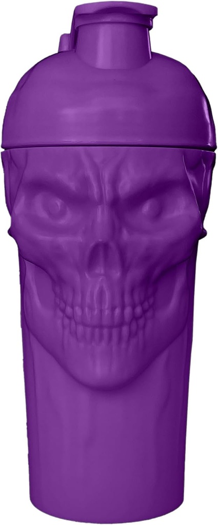 JNX 스포츠 커스! Skull 셰이커 병, 24Ounce, 포도 한정판, 클래식 루프 탑과 보충 믹서