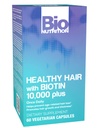 Biotin 60 채식 캡슐을 사용한 Bio Nutrition Healthy Hair Support | 더 강한 헤어 | 더 두꺼운 머리 | 헤어 성장과 두께 | 복합 B 비타민과 미네랄 혼합