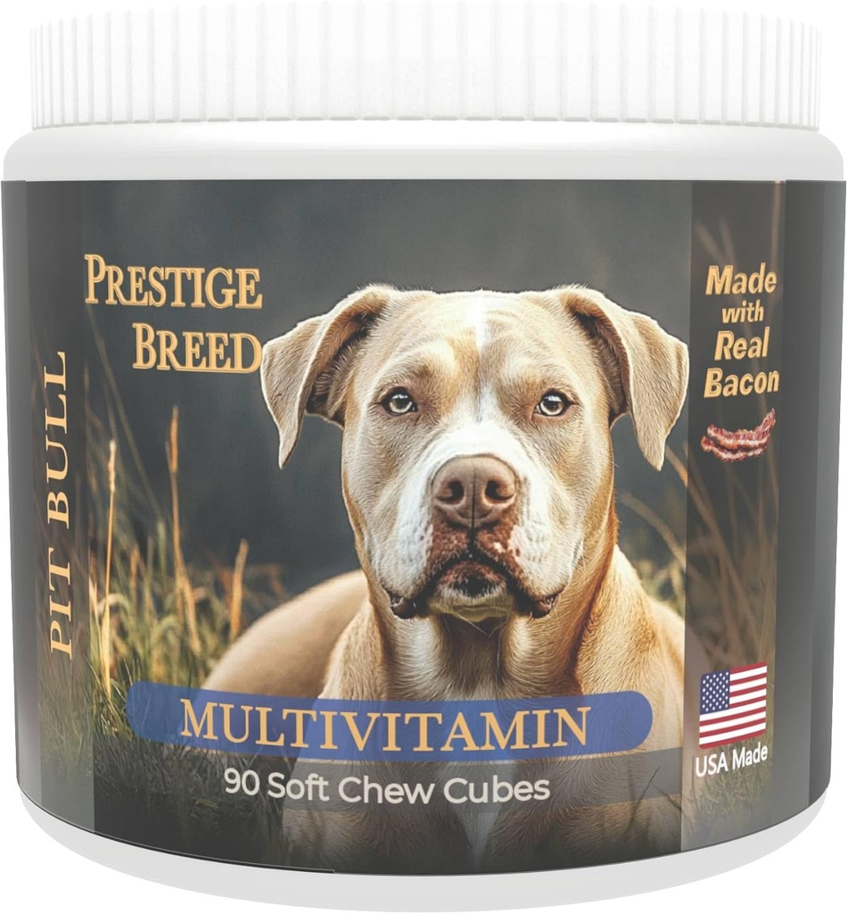 Multivitamins, 당신의 Pit Bull를 위한 균형 잡힌 영양, 진짜 Bacon를 가진 미국에서 만드는 90 조사