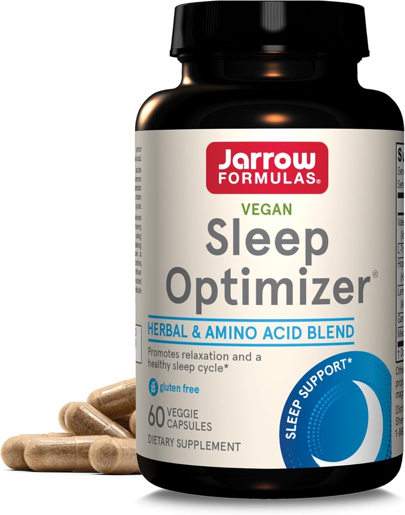 Jarrow Formulas® Sleep Optimizer, 허브 및 아미노산 혼합, 60 카운트, 최대 30 일 공급