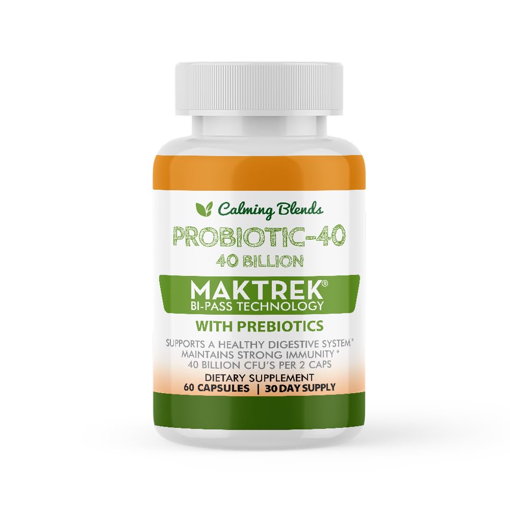 Probiotic, 40 억 CFU, 최대 유효성, 선반 안정, 60 식물성 캡슐에 대한 Bi-Pass 전달 시스템
