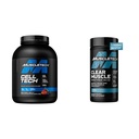 MuscleTech 세포 기술 크레아틴 분말 & 명확한 근육 HMB 보충교재, 근육 건축업자 & 남자를 위한 회복 음료 & 여자, 6개 lbs 분말 & 42 Softgels