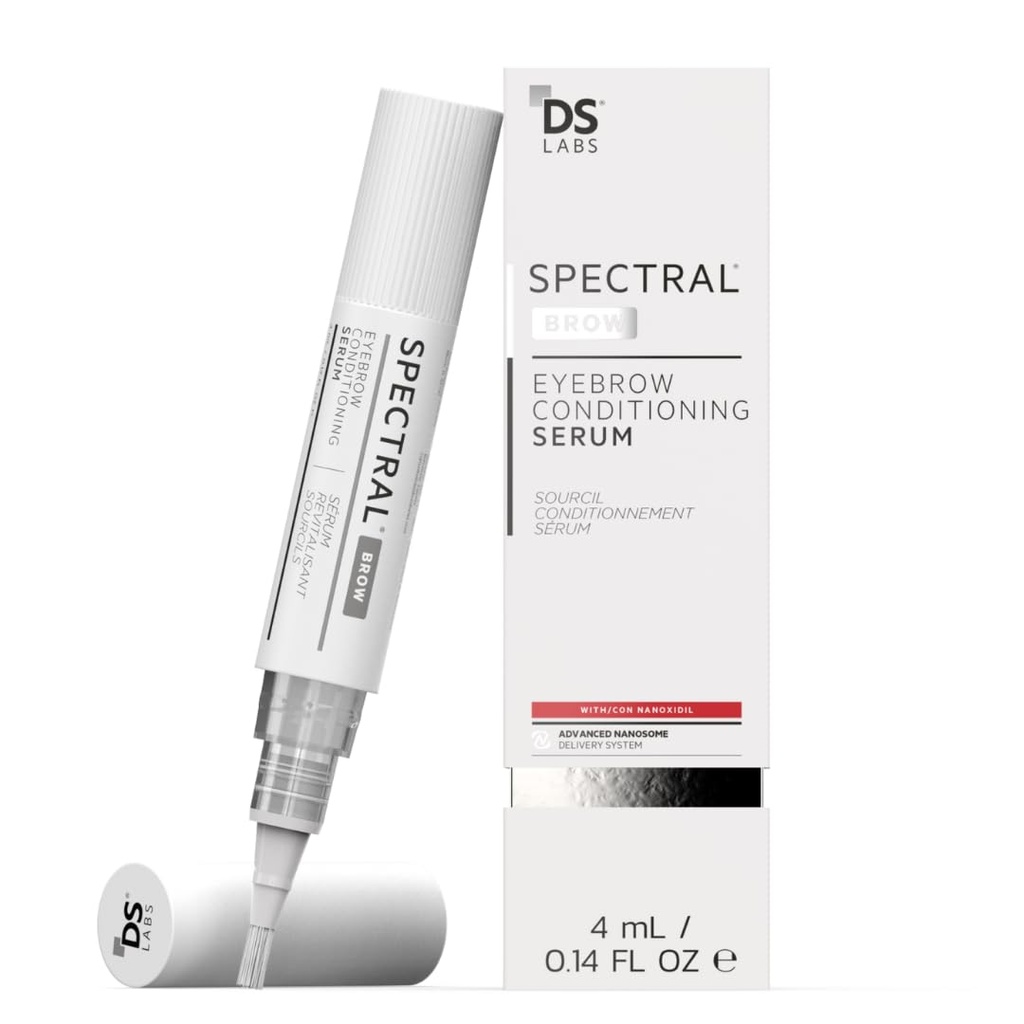 DS Labs 스펙트럼. BROW 눈썹 조절 혈청 - Nanoxidil, Retinol & Hyaluronic 산, Paraben Free, Sulfate Free, Cruelty Free와 더불어 더 두꺼운, 보고 Brows,