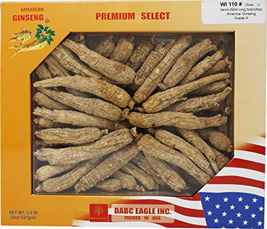 핸드 선택 미국 위스콘신 농장 인삼 뿌리 | 전체 | 美国 州 西西花花 | ultivated Wisconsin American Ginseng Box (8OZ=227g/Box)