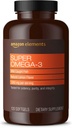 성분 최고 Omega-3, EPA & DHA Omega-3 지방산 (포장 당 1280 mg, 2 Softgels), 자연적인 레몬 풍미, 120 조사 (포장은 변화할지도 모릅니다)