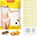 꿀벌 Venom 패치,Bee Venom 림프 배수 패치,Bee Venom 림프 배수 패치 여성 및 남성 24pcs
