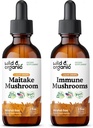 야생 & 유기 Maitake 버섯 Tincture 2 fl oz & Immune 버섯 Tincture 2 fl oz