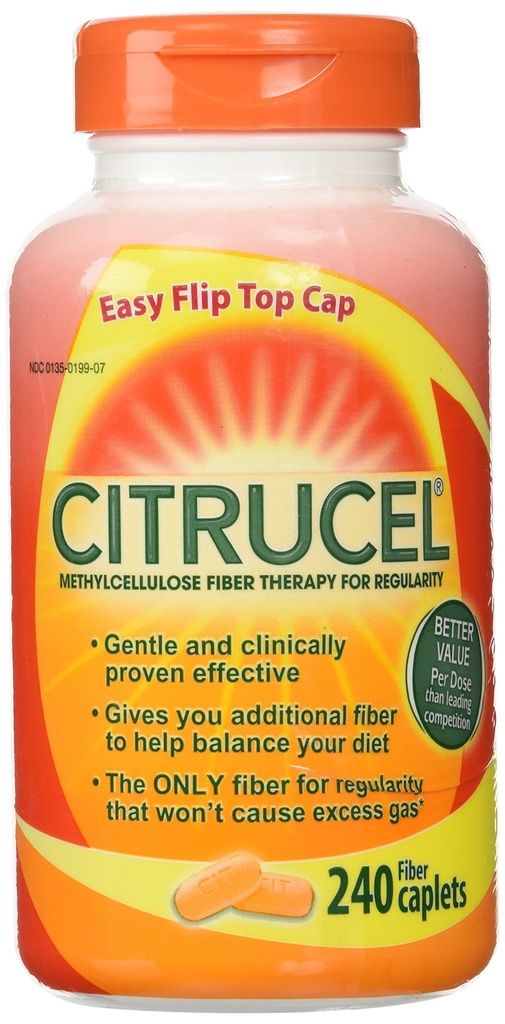 표준을 위한 Citrucel 섬유 치료 500 mg - 240의 모자