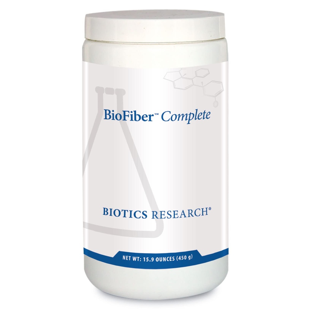 Biotics 연구 BioFiber 완전한 - 10 전체적인 음식 섬유 (Organic & Non-GMO), 서빙 당 섬유의 5g, easy-to-Mix 분말, Prebiotic Gut 지원 15.9 Oz