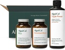 ALGAECAL 웰컴 키트 - 뼈 빌더 팩, 식물 기반 칼슘 보충 및 스 트론튬, 뼈 건강 + EPA 및 DHA 오메가 3 물고기 오일, 지원 뇌, 심장, 피부 & 뼈, 미국에서 만든