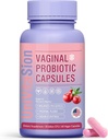 여성 pH 균형을위한 UniVitaSion 질 프로바이오틱스, Lactobacillus Prebiotic Complex, Cranberry Extract, 질 건강 Flora, 질 냄새 제어를 보호하기위한 D-Mannose - 30 억 CFU, 60 캡슐