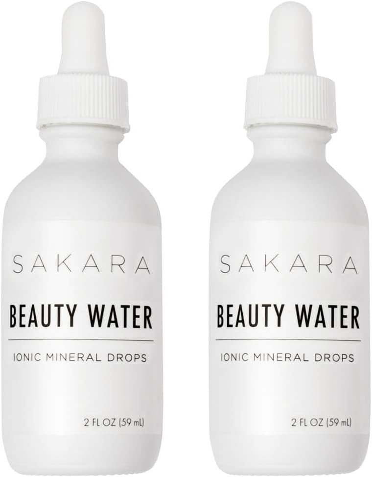 SAKARA Beauty Water Drops, 60 서빙 - 물, 광수 액체 마그네슘, 염화물, 나트륨, 칼륨, & Boron 보충제, 액체 비타민 멀티 미네랄 보충물을위한 추적 미네랄 드롭