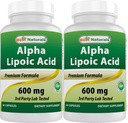 제일 자연적인 알파 Lipoic 산 600 mg 60 캡슐 - ALA 강력한 산화 방지제 (60의 조사)