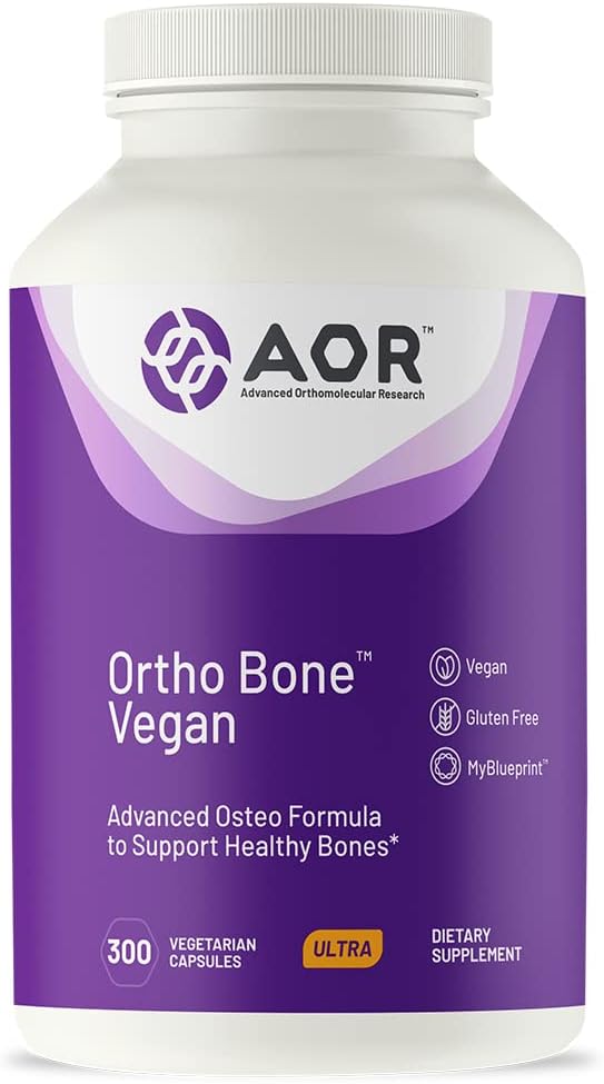 AOR, Ortho Bone Vegan, Osteo Formula to Support 건강한 뼈, 300 캡슐 (60 인분)