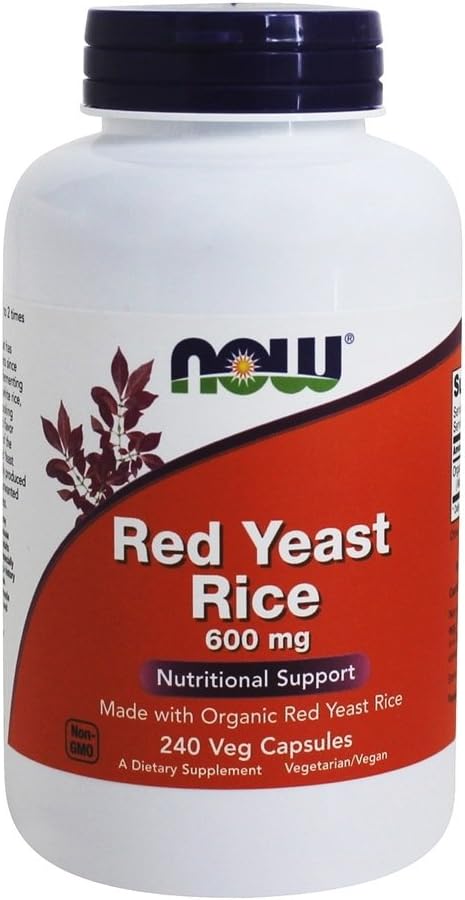 빨간 효모 쌀 600 mg, 240 Vcaps, NOW 식품