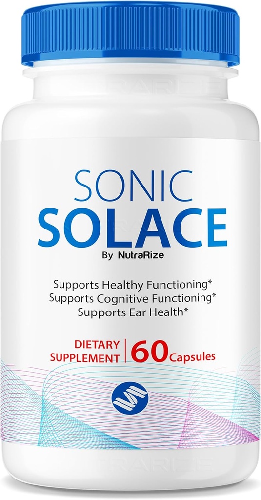 Sonic Solace - 건강한 Hearing 유지를위한 고급 공식, 귀 건강을위한 공식 Sonic Solace, 전체 웰빙을위한 모든 자연 지원, SonicSolace 검토 (60 캡슐)