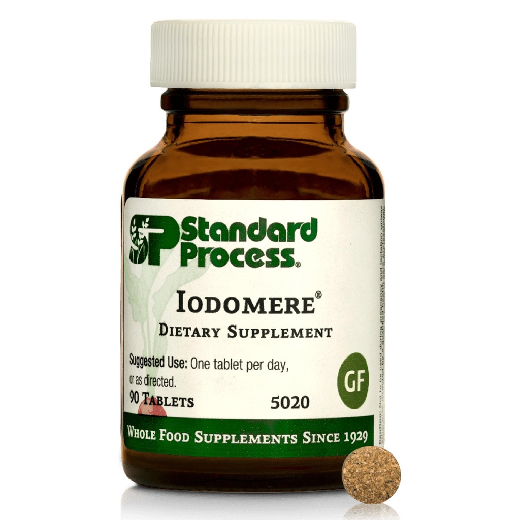 Standard Process Iodomere - Metabolism, Immune Function & Thyroid Hormone Production을 지원하는 일일 보충 - 글루텐 - 무료, Non-Dairy & Non-Soy - 90 정제 (90 서빙)