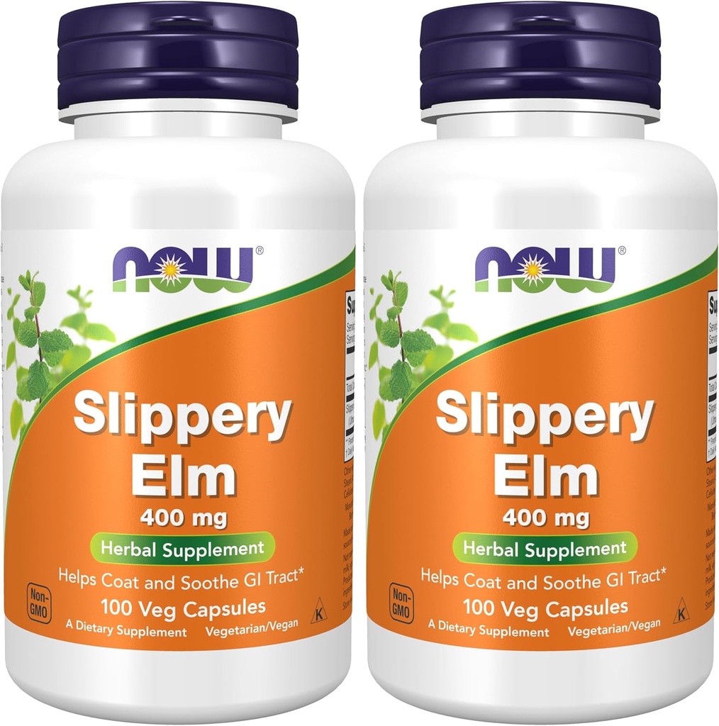 지금 Slippery Elm 400mg 100 캡슐 (포장 2)