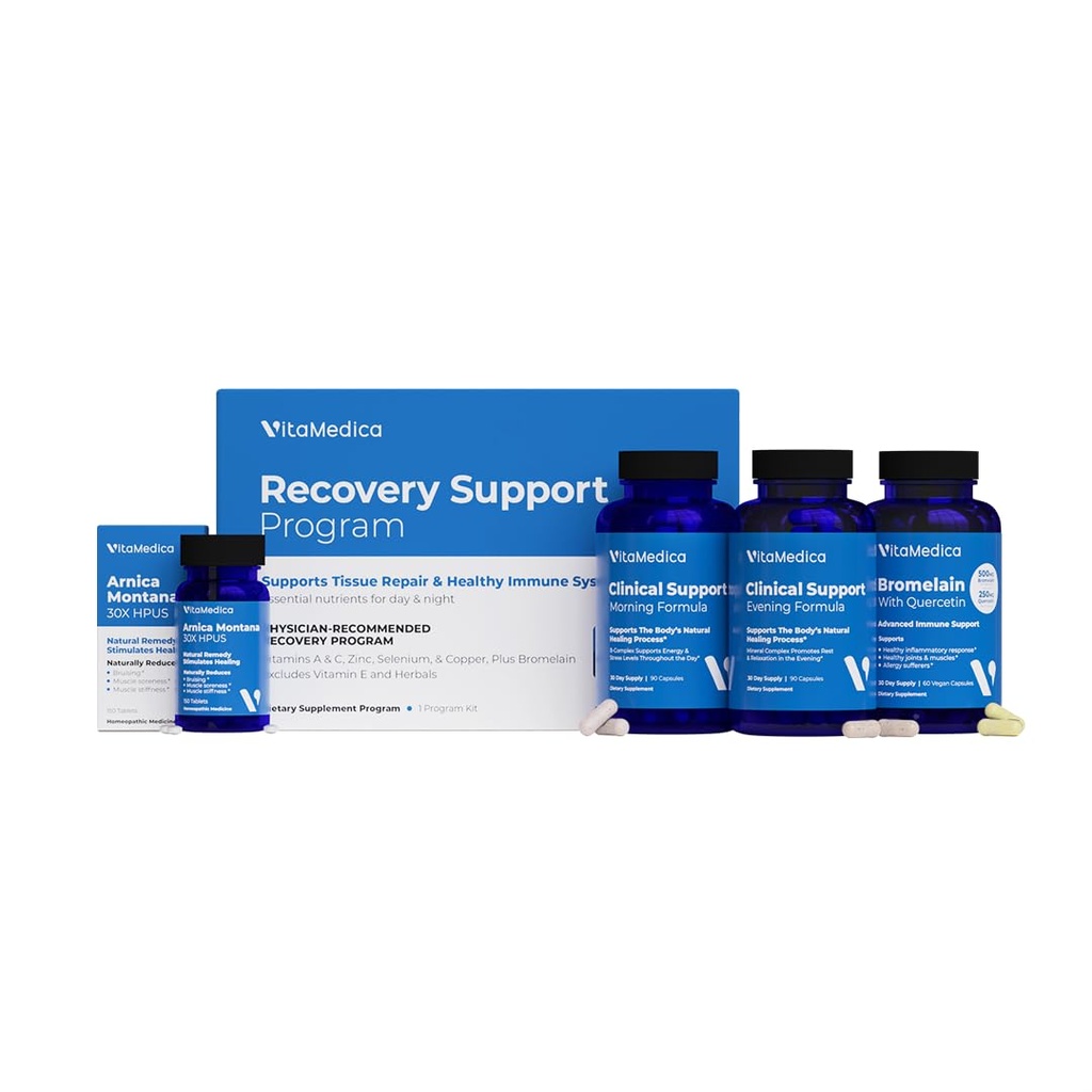 VitaMedica | Arnica Montana 30X + Bromelain with Quercetin + 임상 지원 공식 뭉치