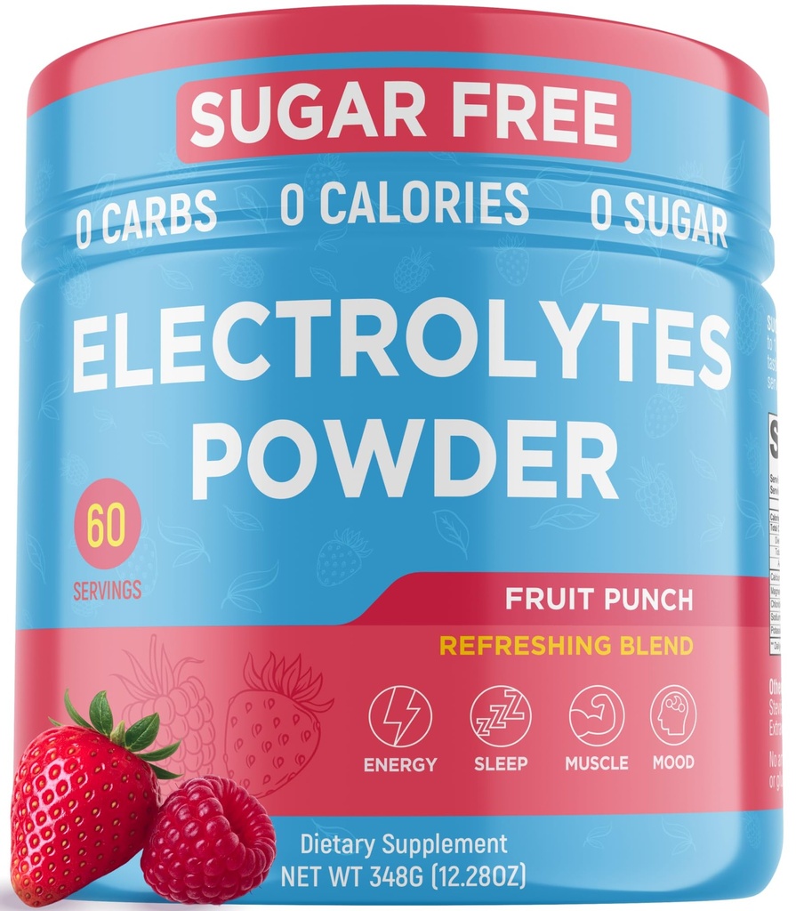 Keto Vitals Keto Electrolytes Powder | 포타늄, 마그네슘, 나트륨, 칼슘을 사용한 Keto-Friendly Electrolytes | Electrolytes Sugar Free | Supplement Energy Drink Mix | Zero Calories, Zero Carbs