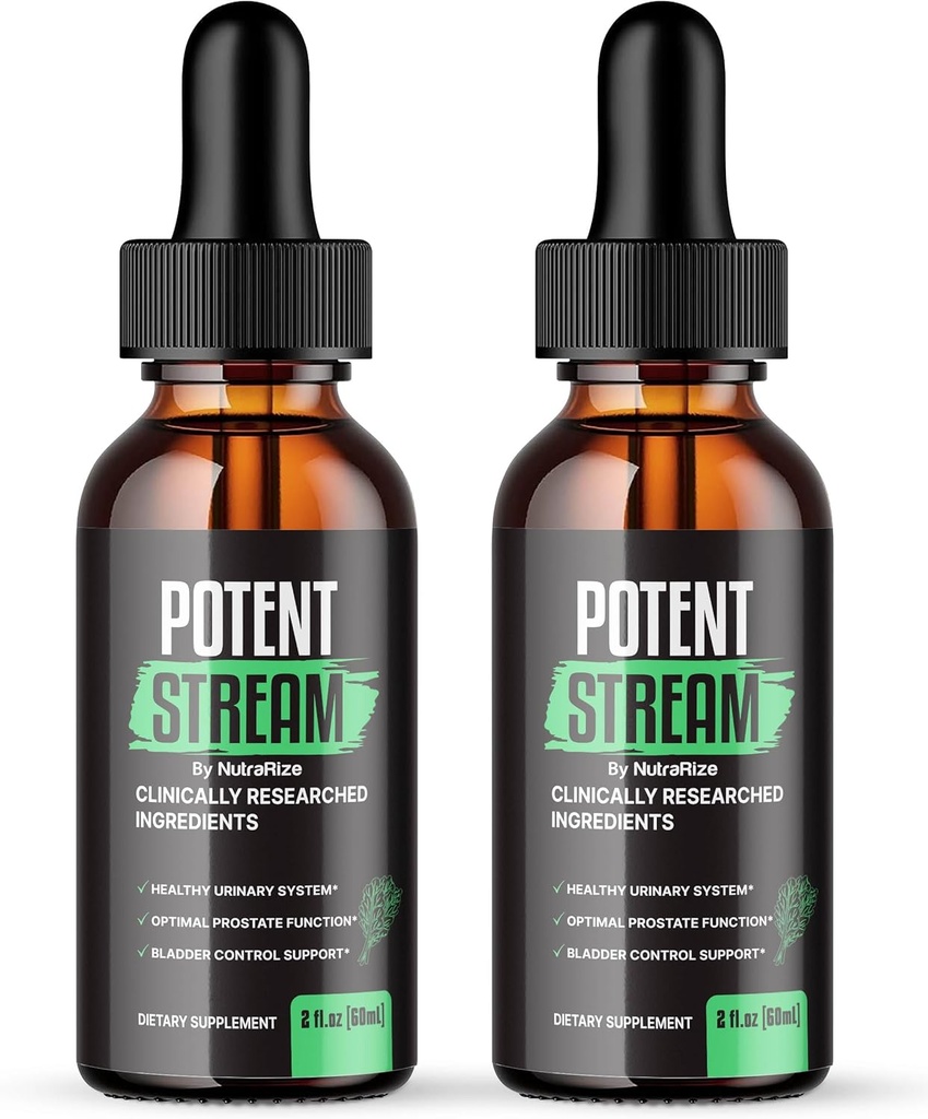 NutraRize (Pack of 2 Potent Stream Drops, Advanced Prostate Supplement - 전립선 건강, 최대 강도, 리뷰 (60 서빙)
